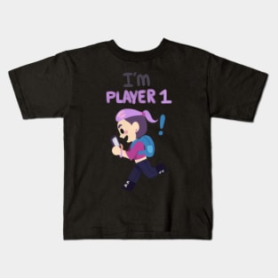 Player 1! GO! Kids T-Shirt